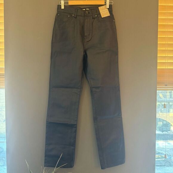 $148 Madewell The '90s Straight Jean in Midnight Blue Foil size 26 m2 - Picture 3 of 6